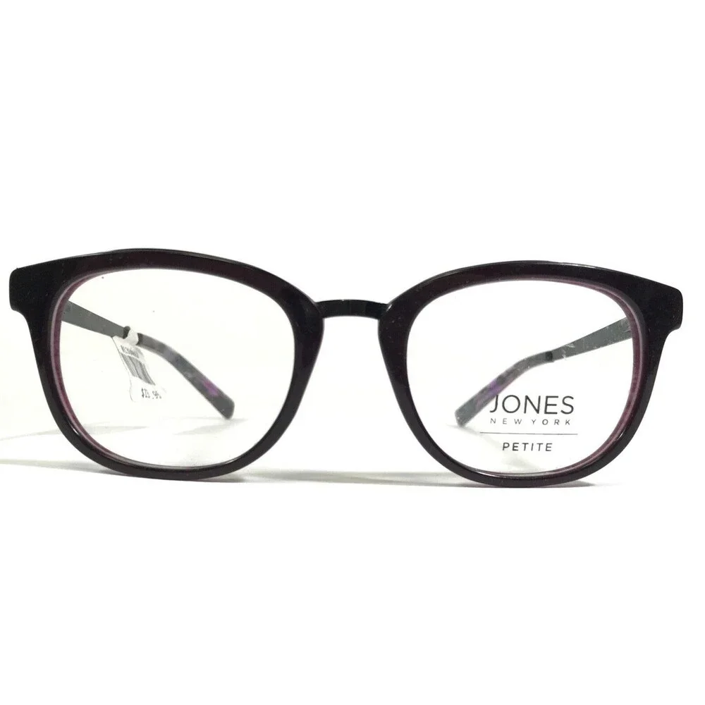 Jones New York Petite J234 PURPLE Eyeglasses Black Tortoise Cat Eye 47-19-135